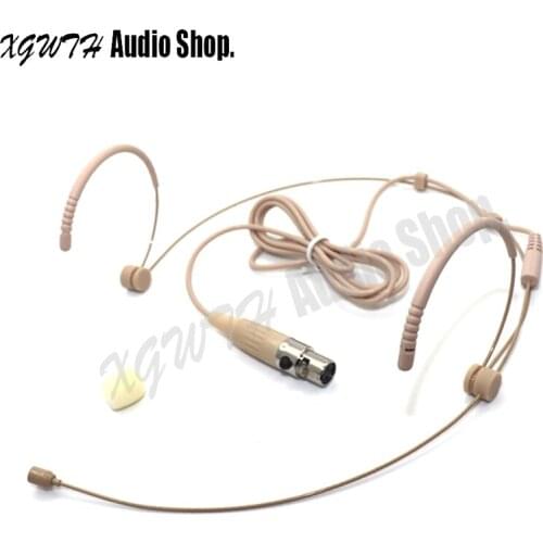 Headband Head Wearing Headset Microphone Condenser Cardioid Mic for AKG Samson Wireless Bodypack Mini 3 Pin 3-Pin XLR