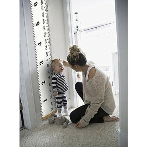 Measure Wall Stickers For Kids Room Height Chart Ruler Decals Nursery Home Decor