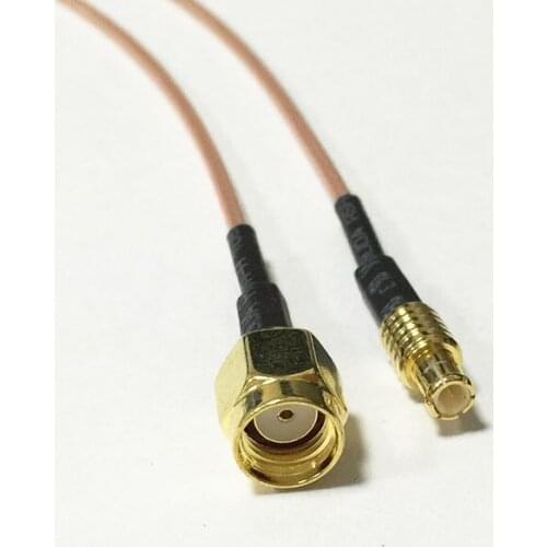 Wireless modem cable MCX male straight switch RP SMA male plug RF coax cable RG178 15cm wholesale