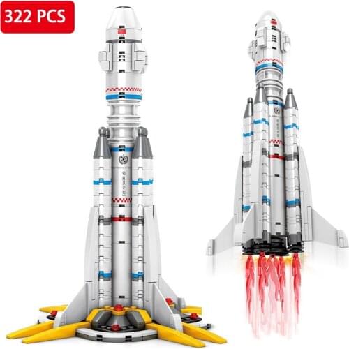 Launch Shuttle Rocket Building Blocks Compatible Brand Blocks City Space astronaut Construction Bricks Blocks Toys For Children