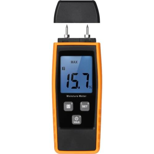 Mini Moisture Meter Digital LCD Lumber Damp Meter Wood Moisture Detector Humidity Tester for Timber Wood Drywall Mortar Concrete