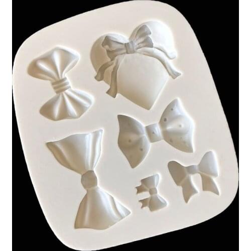 Cartoon Bow Shape Fondant Silicone Mold Cake Decoration 15-810