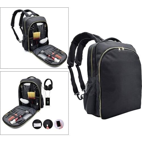 Barber Hairstylist Backpack Makeup Tool Bag Travel Backpack Cosmetic Organizer Waterproof Hair Clipper Stylist Storage Bag