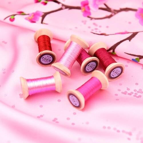 Lovely peach series of Gold Line/French embroidery thread/embroidery spool/colorful gold embroidery thread/ /50 meters/piece