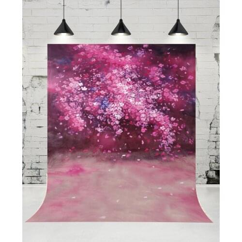 Vinylbds Oil Painting Style Flowers Petals Photography Backdrops Wedding Photo Studio Newborn Baby Background for Children Props