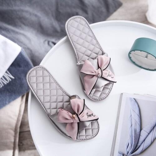 Women Slides 2019 Summer Style Fashion Slippers Sandals Flip Flops Female Casual Beach Slides Bow Sandals Comfortable Flat Shoes