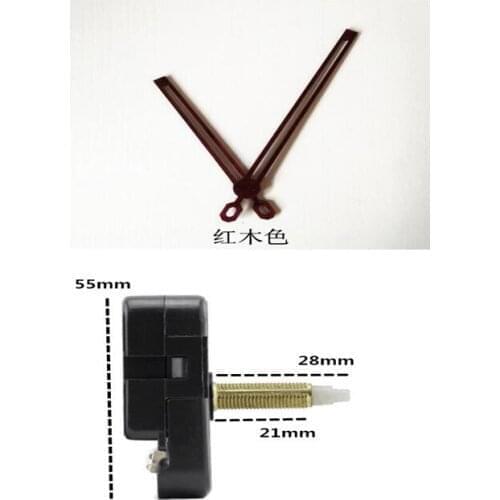 100x Wall Clock DIY Repair Tool Red Hands Black Quartz Watch Wall Clock Movement Mechanism Parts Kit Replacement Essential Tools