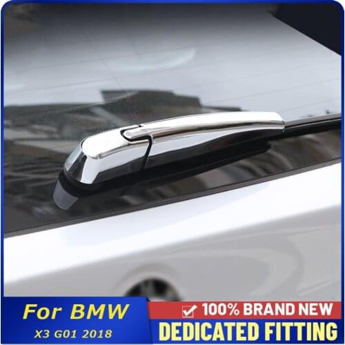 2018 For BMW X3 G01 ABS Chrome Car Rear Window Wiper Arm Blade Cover Trims Car Accessories 2Pcs/Set
