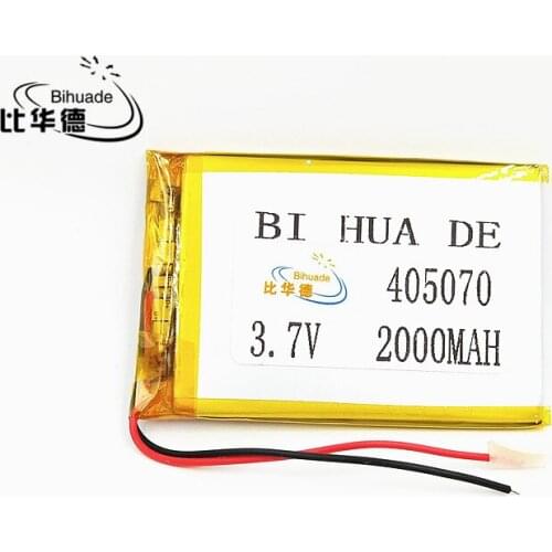 3.7V,2000mAH,[405070] PLIB; polymer lithium ion / Li-ion battery for GPS,mp3,mp4,mp5,dvd,bluetooth,model toy