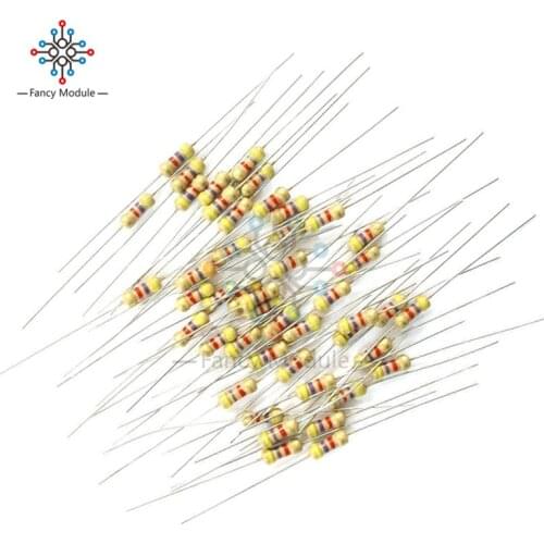 500PCS 4.7K 4K7 Ohms 0.25W 1/4W 5% Carbon Film Resistors Resistance