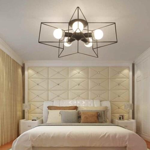 60CM large suction dome light modern minimalist creative personality bedroom living room ceiling lamp Nordic geometric 2017 zcl