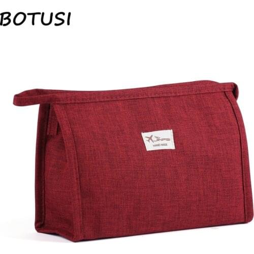 BOTUSI Cosmetics Bag Organizer Cute Makeup Bag Travel Cosmetic Bag Handbag Female Zipper Toiletries Organizer Waterproof Female