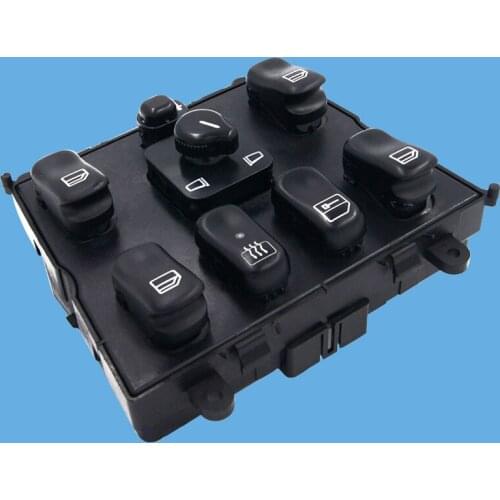 DWCX Black Plastic Master Motorized Window Switch Control Fit for Mercedes M-Class W163 ML 230 320 430 500 1638206610