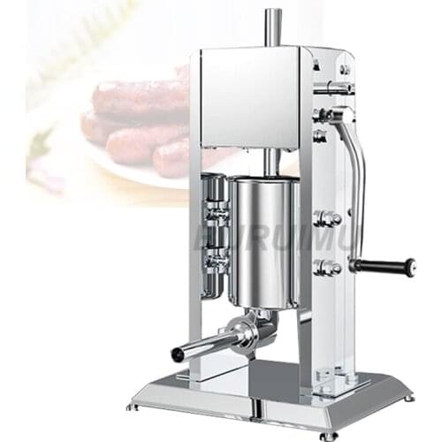 Household Enema Machine Vertical Stainless Steel Enema Machine Commercial Manual Sausage Machine Hand Cranked Sausag