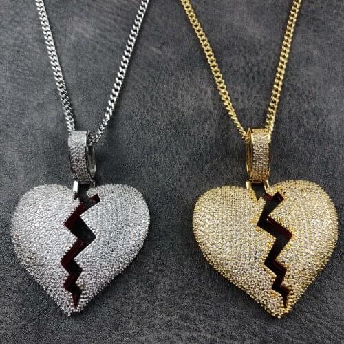 Heartbroken Creative Necklace Dropping Water Drill Ice