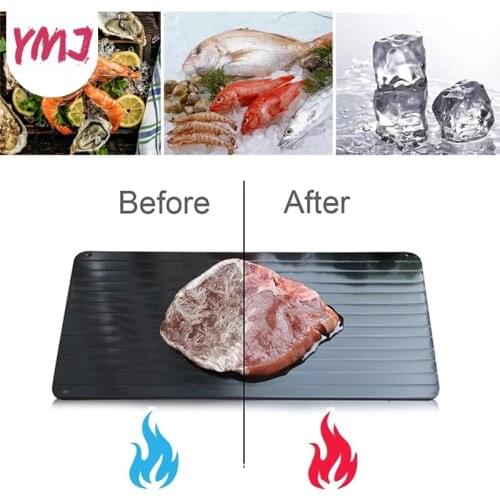 1Pc Thaw Master Home Use Fast Defrosting Tray Thaw Food Meat Fruit Quick Defrosting Plate Board Defrost Tray Kitchen Gadgets