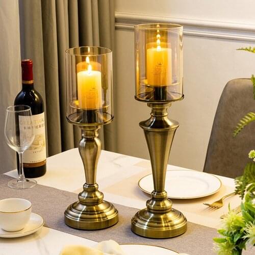 Nordic Metal Candle Holder Candlestick Wedding Decoration Home Decoration Accessories Coffee Table Decoration Room Ornaments