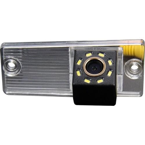 Misayaee Car Rear View Reverse Parking Camera Golden 8 Led for KIA CERATO 2008-2011 Night Vision Waterproof