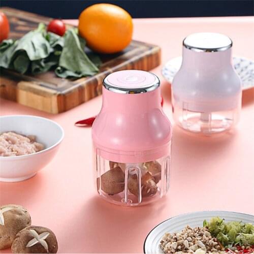 Multifunctional USB Rechargeable Vegetable Cutter Garlic Crusher Fruit Chopper Press Meat Grinder Potato Masher Kitchen Gadget