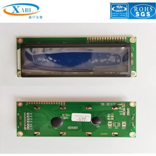 XABL 1602B 16X2 Character Yellow Blue Grey LCD Module LCM Screen 122X44MM Factory Outlet Custom Size