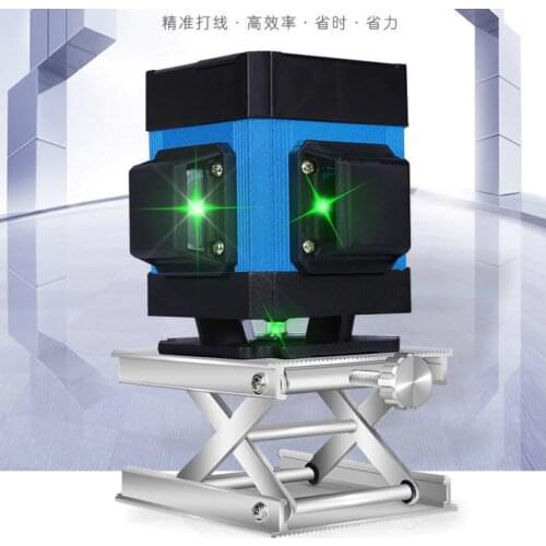 Muli Green Light 3D12 Line Level Paving Tile Grounding Instrument Decor Measurement Horizontal Line Height 7mm Remote Control