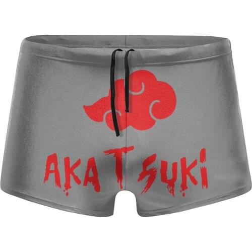 Men Comic Anime Game beach swimming trunks Akatsuki swimsuits Boy for the sea Pool