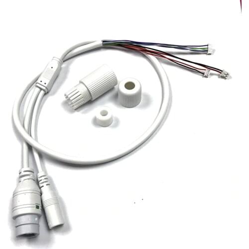 CCTV Network Cable RJ45+DC Waterproof connector Security Camera Pigtail Cable for IP Camera Module Board PCB AR-W