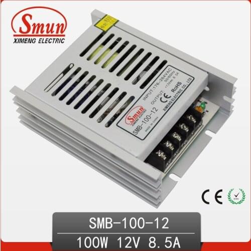 SMUN 100W 12V 8.5A Ultra Thin Type Single Output Switching Mode Power Supply AC-DC Slim Led Driver SMB-100-12