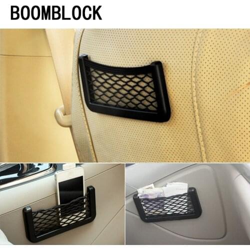 Car-Styling Phone Holder Stickers Storage Bag For Citroen C4 C5 Hyundai Solaris I30 VW Polo T5 Ford Fiesta Fusion Mustang Ope