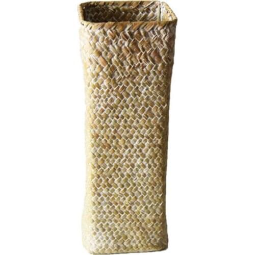 Vase Flower Pots Vases Bamboo Baskets Hand-Woven Portable Suitable For Daily Use Rattan Woven Decorative Weddings Mini Handbag