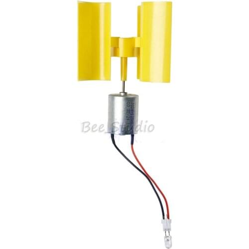 Vertical micro wind turbine Small DC DIY technology production Principle of physical power generation