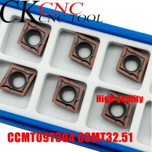 High quality carbide car blade CCMT09T304 CCMT32.51CNC machine tool milling cutter CCMT09 for Internal Turning