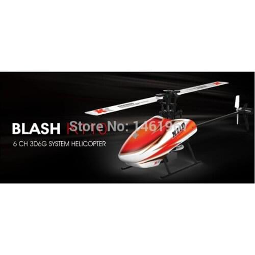 WLTOY XK K110 Blash 6CH Brushless 3D6G System RC Helicopter RTF V977 upgrade