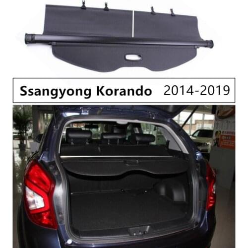 Rear Trunk Security Shield Cargo Cover For Ssangyong Korando 2014 2015 2016 2017 2018 2019 High Qualit Auto Accessories