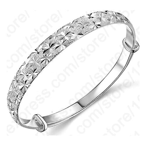 Brand Women Luxury Bangles Wedding Jewelry 925 Sterling Silver Bracelets Bangles For Female Fashion Accessories