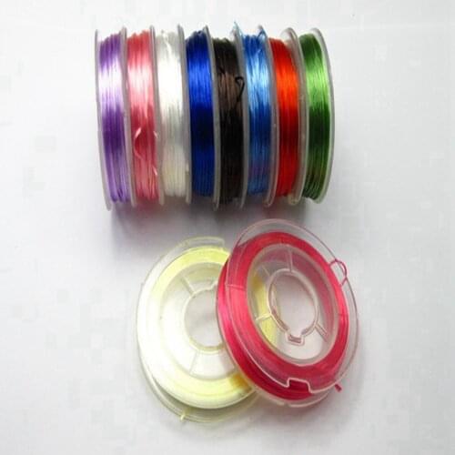 100Meters (10 Rolls) Colour Stretchy Elastic Crystal String Beading Thread 0.5mm