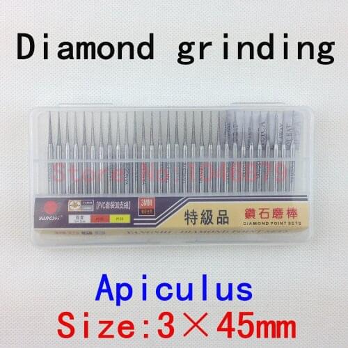 30 / box,Diamond grinding, grinding needles, grinding rods, ground rods. Cylinder: 3*45mm Apiculus