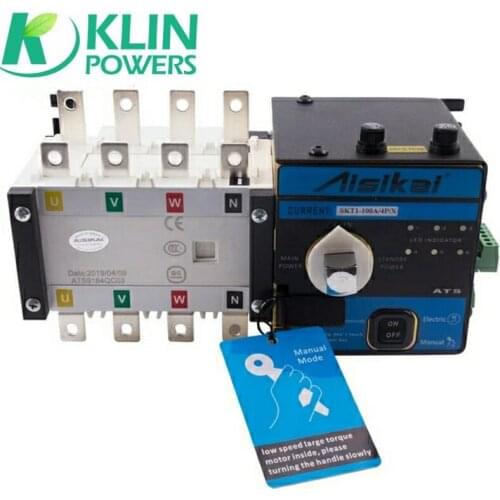 4P 100A 400V Universal Automatic Transfer Switch ATS Dual Power Transfer Switch AC Diesel Generator Part Single Three Phase