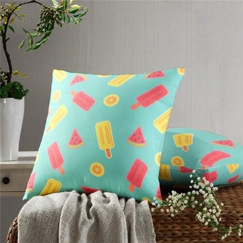 Ice Cream Pillow Case Decoration Sofa Cushion Pillow Case Bed Pillow Case Home Decoration Car Pillow Case