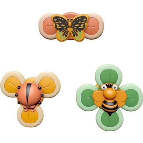 Baby Bath Spinning Top Toy Suction Cup Spinner Toys Gift for Kids