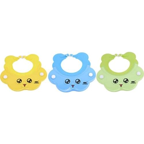 Hot Silicone Shampoo Cap Baby Bath Adjustable Shower Hat Sofry Ear Protection Children Shower Cap Bath Shower Product Baby Hat