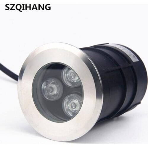 IP68 3W/9W Waterproof LED Underground Light Outdoor Ground Garden Path Floor Buried Yard Spot Landscape DC12V/AC85-265V