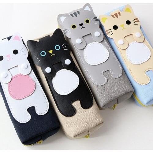 Pencil Case Pencil Box Korea Cute School Diary School Pencilcases For A Boy Anime Stationery Large Cases Kawaii School Bag Child