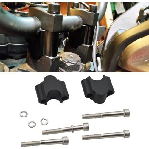 Matte Black Handlebar 30mm Riser Kit For 7/8 inches Bars Fits for Suzuki Kawasaki Honda Yamaha Motorcycle ATV Dirt Bike