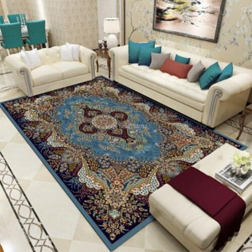 Retro Style Bosmiya Carpet Home Gold Diamond Velvet Carpet Bedroom Living Room Entrance Door Mats Can Be Customized