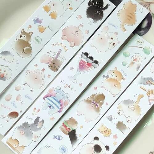 Lovely Cats' Paw Washi Tape for Bullet Journal DIY Scrapbooking Decorative Sticker