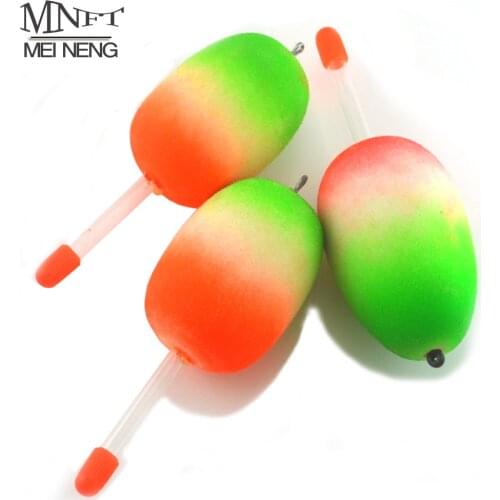 MNFT 3PCS Fishing Float Drift EVA Foam Bobber Fishing Tube Buoy Foam Floats Ball Shaped