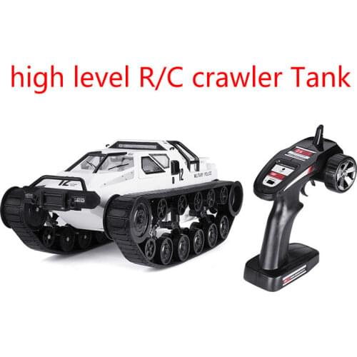 SG1203 1/12 2.4G Drift RC Tank Car High Speed Full Proportional Control Vehicle Model With Metal Plastic Track Open Door Crawler