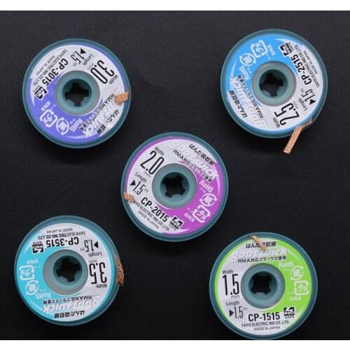 1.5MM/2.0MM/2.5MM/3.0MM/3.5MM Original Goot Wick Soldering Wick Accessory Copper Wire Desoldering Wick BGA Solder Remover