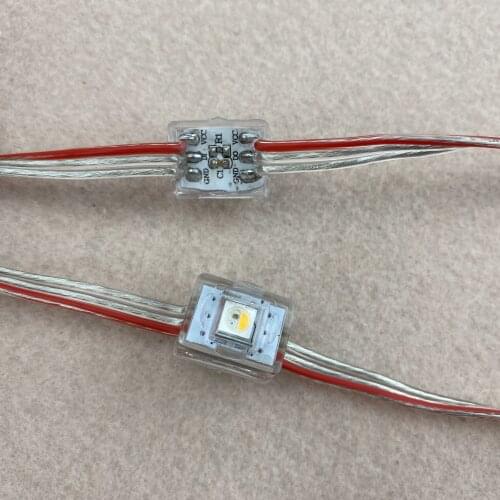 DC5V addressable SK6812-RGBW(4000K) IP68 LED pixel module;RGB full color;size:14mm&10mm;12mm open hole